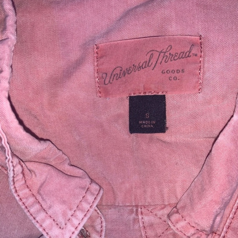 pink button down